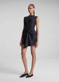 Dion Wool Cashmere Mini Dress(Charcoal,00)
