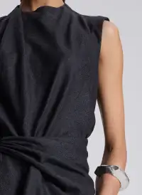Dion Wool Cashmere Mini Dress(Charcoal,00)