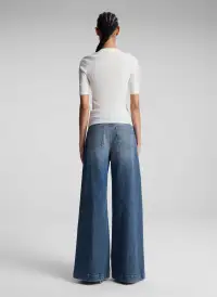 Fisher Fine Cotton Knit Top(Bright White,XS)