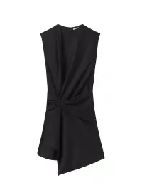 Dion Wool Cashmere Mini Dress(Charcoal,00)