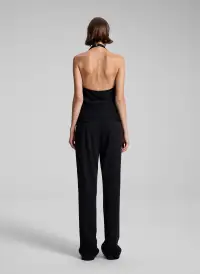 Eliana Hammered Crepe Top(Black,00)