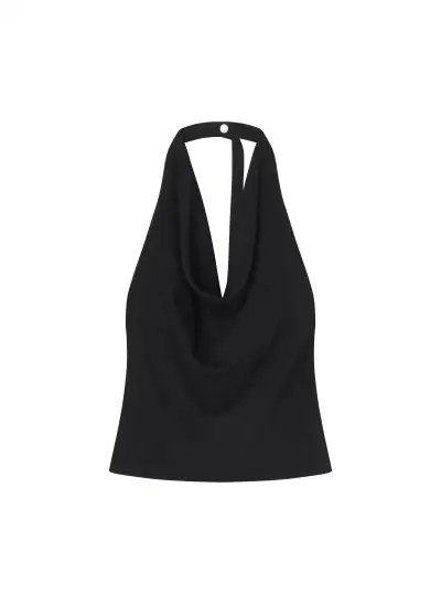 Eliana Hammered Crepe Top(Black,00)