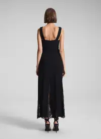 Emmie Lace Midi Dress(Black/Black,00)