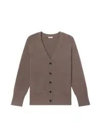 Emory Cashmere Cardigan(Smoke,XS)