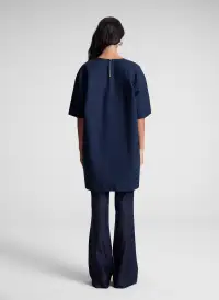 Erin Cotton Poplin Top(Deep Navy,XXS)