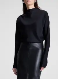 Georgia Satin Top(Black,00)