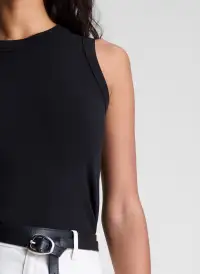 Hadley Cotton Rib Tank(Black,XS)
