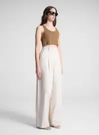 Halsey Cropped Cotton Rib Tank