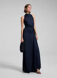 Inez Satin Gown(Dark Sapphire,00)