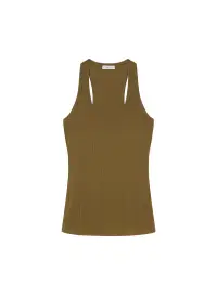 Iris Fine Cotton Knit Tank(Hazel,XS)
