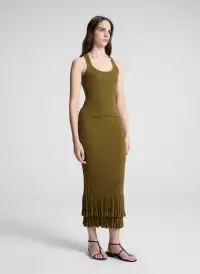 Iris Fine Cotton Knit Tank(Hazel,XS)