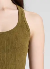 Iris Fine Cotton Knit Tank(Hazel,XS)