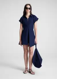 Julie Cotton Mini Shirtdress