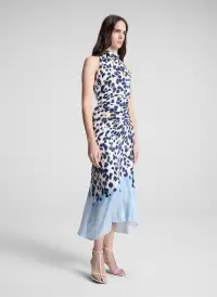 Lily Printed Sleeveless Top(Navy/Light Blue,00)