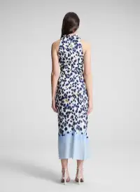 Lily Printed Sleeveless Top(Navy/Light Blue,00)
