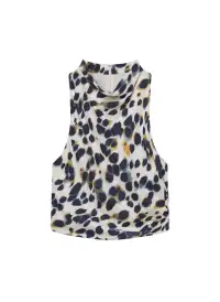 Lily Printed Sleeveless Top(Navy/Light Blue,00)