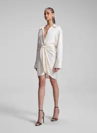 Mia Satin Mini Shirtdress(Villa,00)