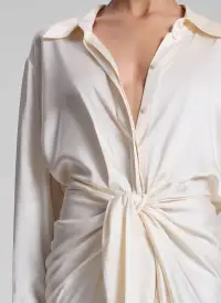 Mia Satin Mini Shirtdress(Villa,00)