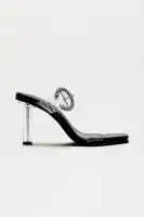 Jennis Clear Buckle Mules
