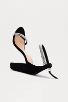 Miravella Rhinestone Heels(Black,5.5)