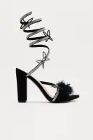 Lorenne Butterfly Feather Heels