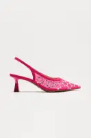Mich Rhinestone Slingback Pumps