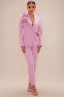 Fallon Floral Applique Blazer Suit Set