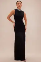 Amelia Embellished Sweater Maxi Dress