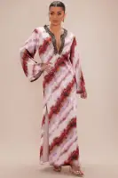 Stella Satin Kaftan Maxi Dress