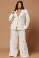 Evianna Embellished Pant(Ivory,XS)