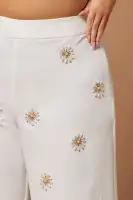 Evianna Embellished Pant(Ivory,XS)