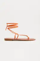 Litzy Faux Leather Wrap Up Sandals