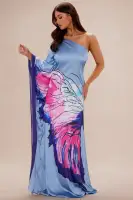 Ocean View Satin Maxi Dress