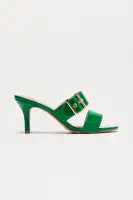 Sarika Buckle Mules