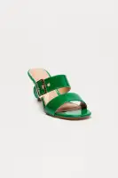 Sarika Buckle Mules(Kelly Green,5.5)