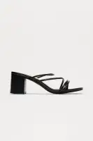 Cristaly Faux Leather Mules