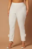 Alana Bow Pant(Off White,XS)