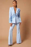 Claudette Floral Embroidered Suit Set