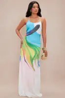 Drinks On The Beach Satin Maxi Dress