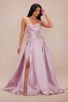 Emilia Embellished Satin Gown