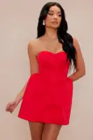 Rose Satin Mini Dress