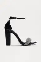 Lorris Rhinestone Heels(Black,5.5)