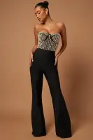 Eloise Pearl Bandage Jumpsuit