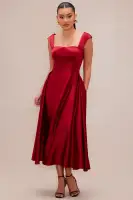 Darling Satin Midi Dress