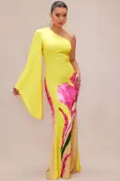 Golden Hour Satin Maxi Dress