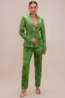 Finley Satin Blazer Suit Set