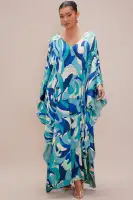 Set A Sail Satin Kaftan Maxi Dress