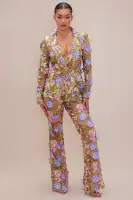Gianina Embroidered Flare Pant