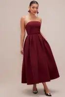 Marie Satin Midi Dress