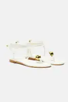 Kacie Flat Sandals(White,7)